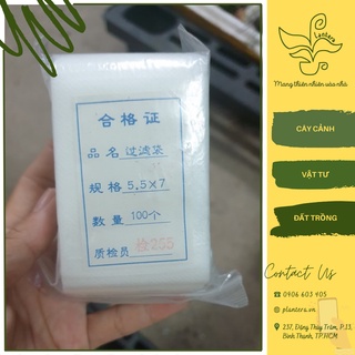 Set 10 Túi Lọc Trà, Đựng Phân Tan Chậm 10Cái - Size 5X7Cm, 6x8Cm, 8x10Cm