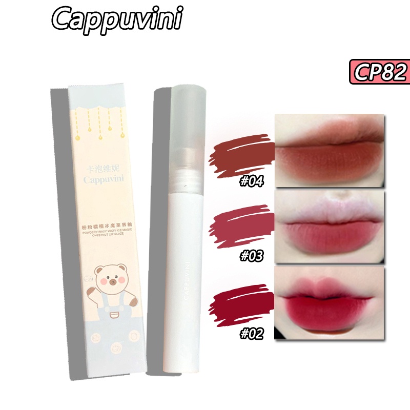 Son bóng Cappuvini màu xanh lam/ nâu lâu trôi 1.6g