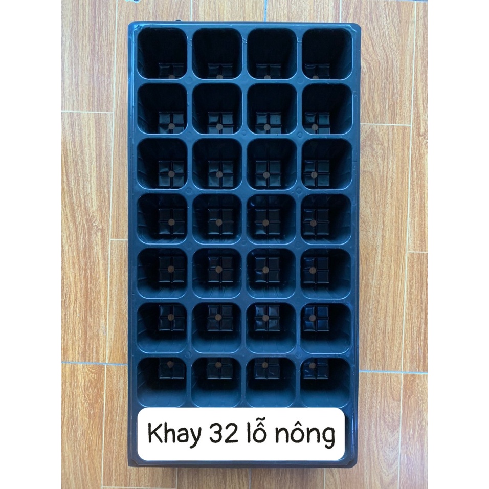 5 KHAY ƯƠM HẠT 32 LỖ NÔNG (BẦU ,TÚI ƯƠM CÂY GIỐNG, KEO LIỀN SẸO CÂY, V6 THÔNG MINH....)