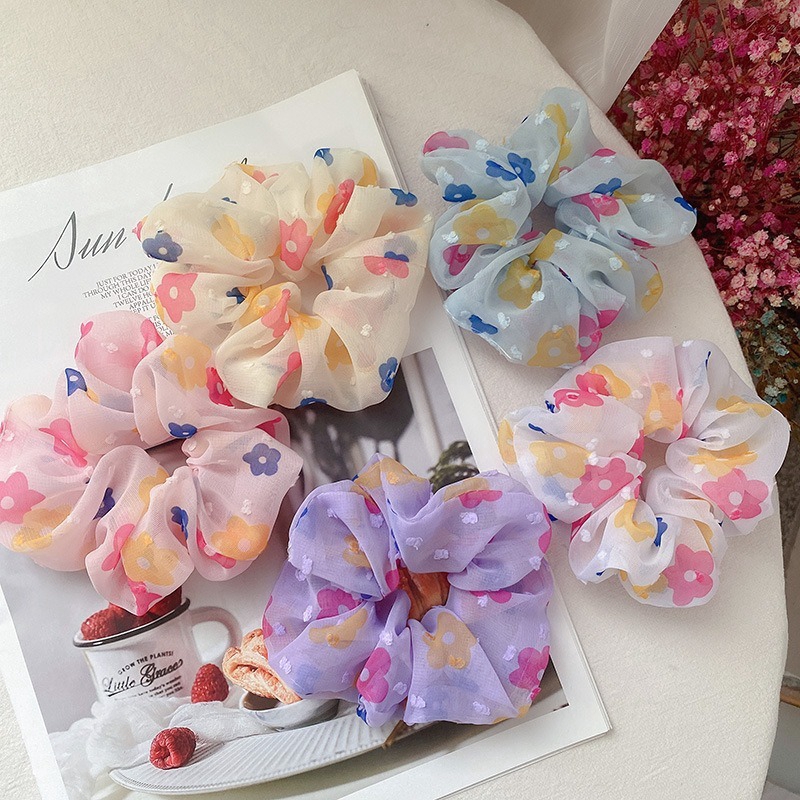 Dây buộc tóc WE FLOWER thắt nơ nhiều màu sắc phong cách Hàn Quốc