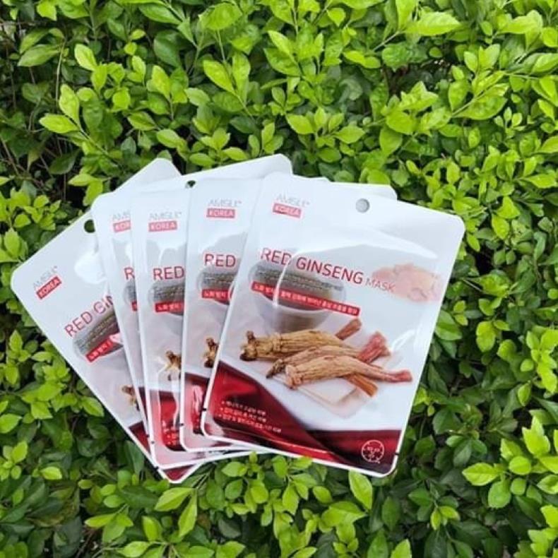 miếng mặt nạ giấy nhân sâm trắng da amisilk hàn quốc