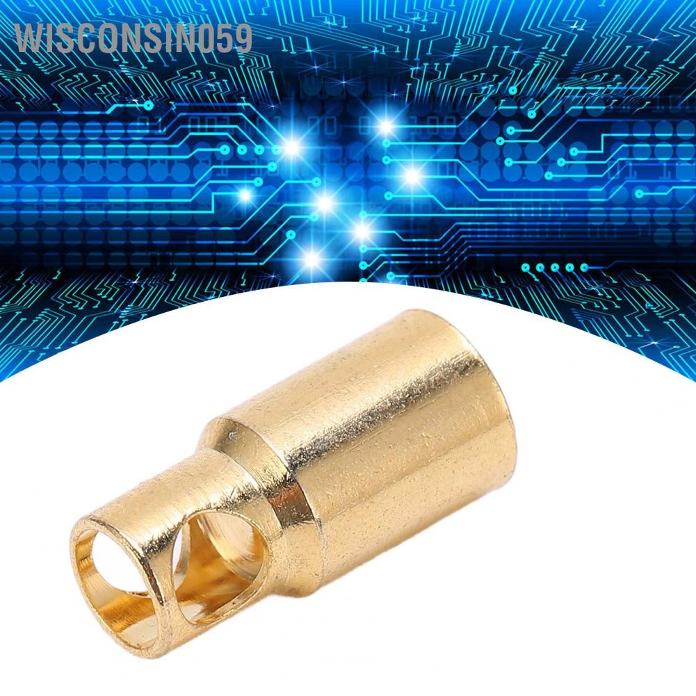 Wisconsin059 10Pcs Banana Plug Good Transmission Performance CNC Technology High Accuracy Install Easily DIY Connectors