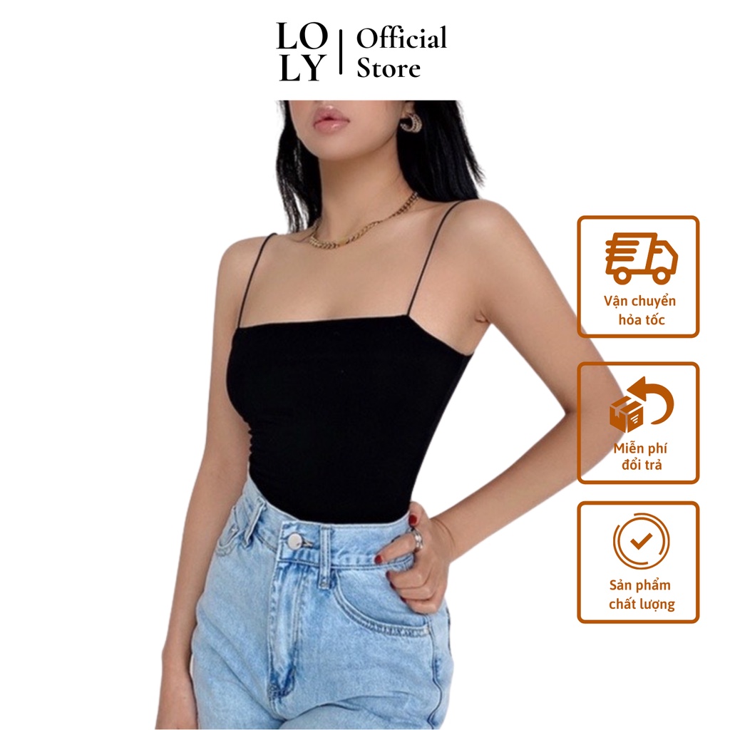 Áo Quây 2 Dây Chất Liệu Cotton Pha Cao Cấp - LOLY Store CD011