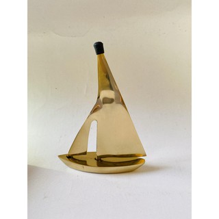 Chặn giấy hình thuyền buồm - cao 12.5 cm - Solid Brass Sailboat AITG