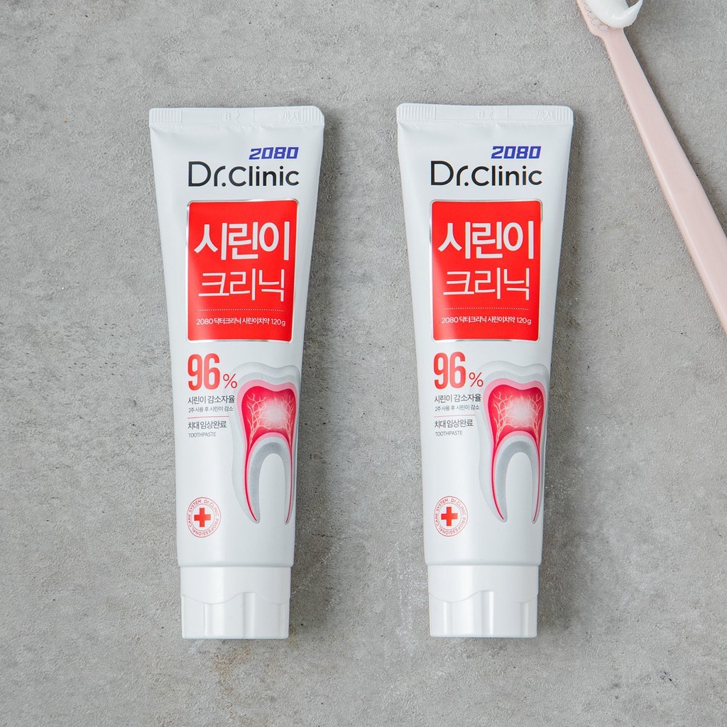Kem Đánh Răng Ngừa Ê Buốt 2080 Dr Clinic Sensitive Care Toothpaste Dành Cho Răng Nhạy Cảm 125g
