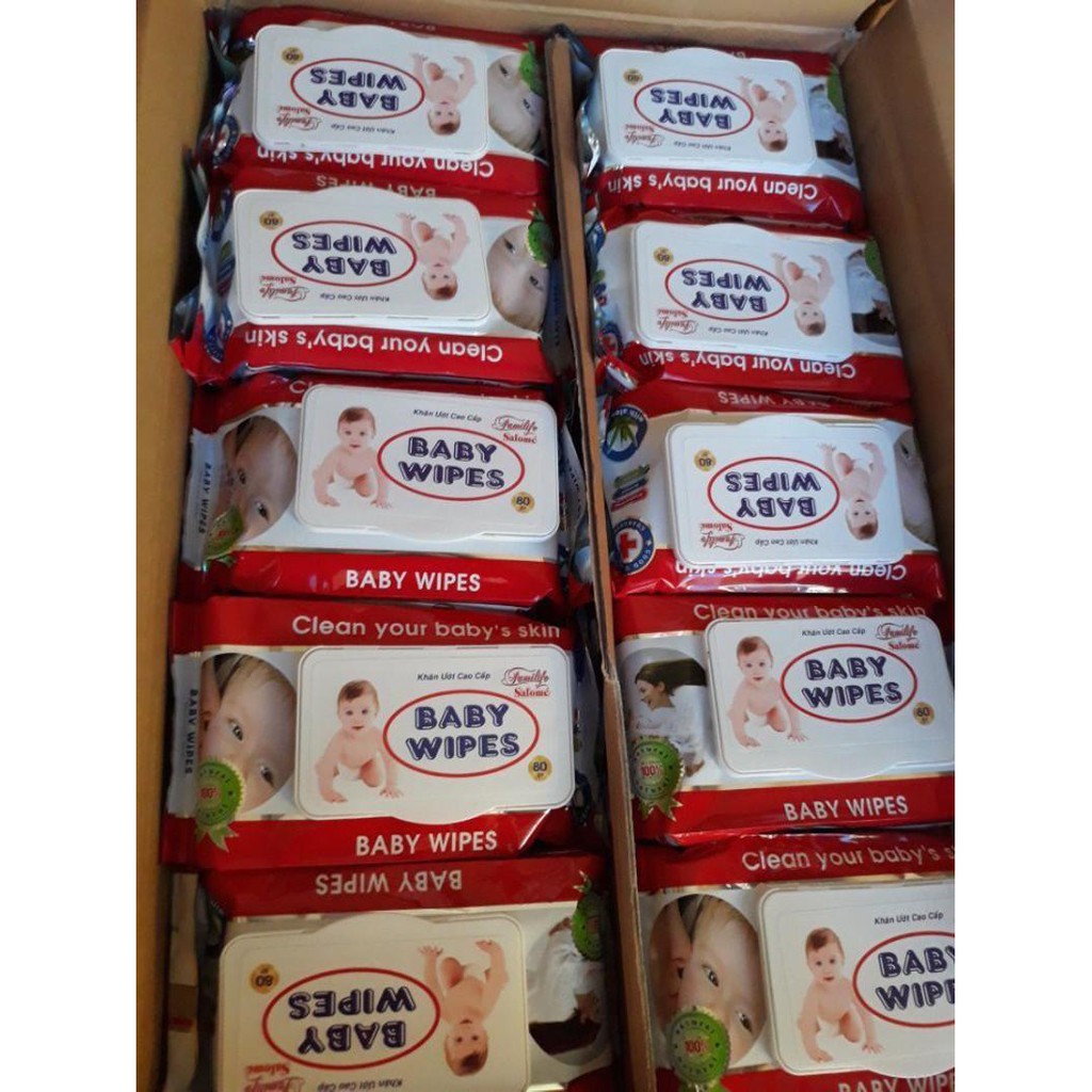 (Gía Xưởng) Thùng Khăn Giấy Ướt 80gr có mùi