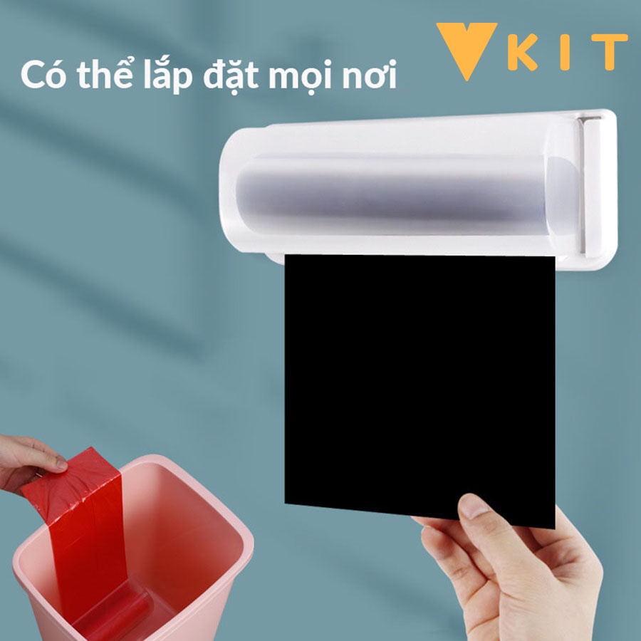 [Mã LIFEMALL9915 giảm 50K đơn 99K] Hộp đựng túi rác treo tường có thể tháo rời VKIT