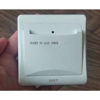 Công Tắc Thẻ Khách sạn hình vuông màu trắng 40A MRT-106