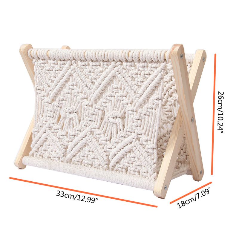 Giá Đỡ Tạp Chí/ Tạp Chí/ Tạp Chí Để Bàn Bằng Cotton Dệt Phong Cách Bắc Âu Độc Đáo Tiện Dụng