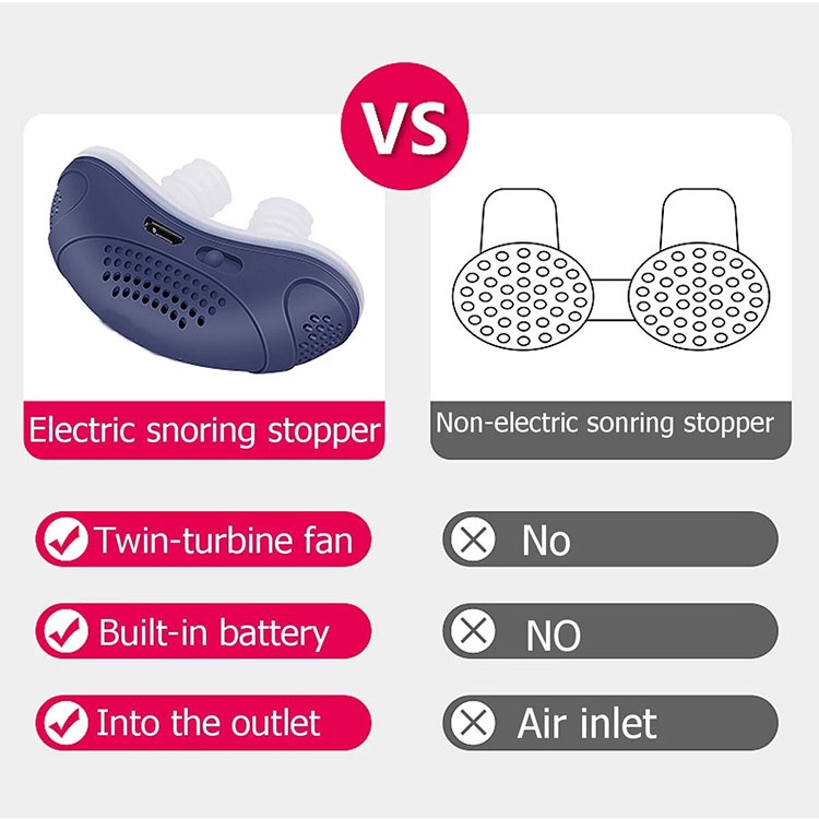 JIASHI Thiết bị chống ngáy chạy điện tiện dụng