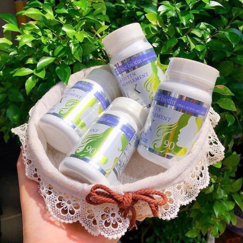 Viên uống hỗ trợ MỌC TÓC Best Biotin Supplement EX Nhật Bản 90 viên