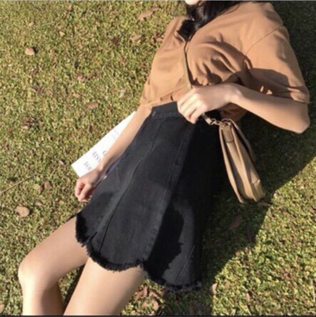 Chân váy kaki tua rua ulzzang | BigBuy360 - bigbuy360.vn