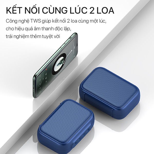 Loa Bluetooth Mini ACOME A1 Công Suất 5W Hỗ Trợ TWS Ghép Đôi 2 Loa Âm Thanh Vòm Âm Bass Hỗ Trợ Thẻ Nhớ SD Và USB