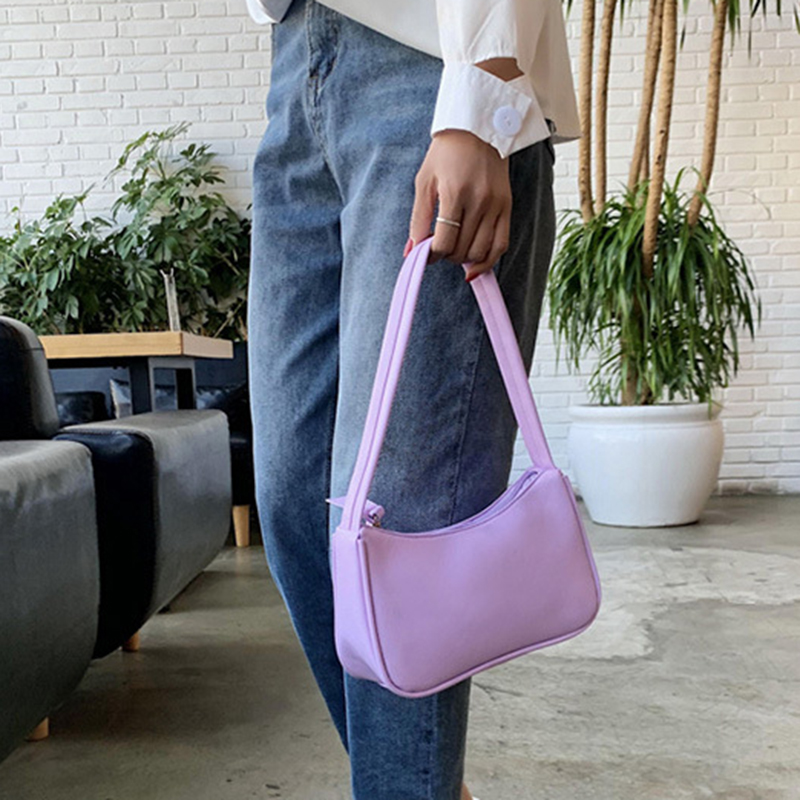 Túi Xách Nữ Da Pu Đính Nơ Phong Cách Retro