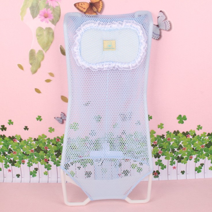 Lưới tắm cho bé sơ sinh, ghế tắm cho bé kèm gối tiện lợi
