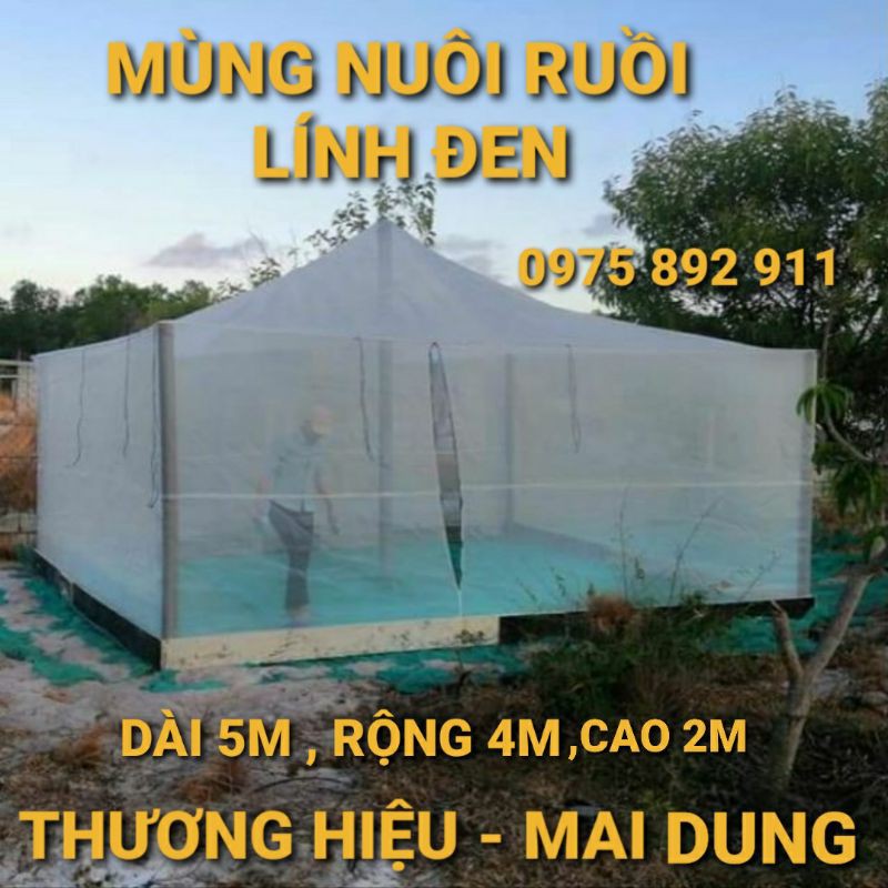 Mùng nuôi ruồi lính đen 5x4x2