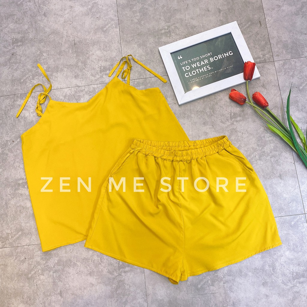 Đồ bộ ngủ nữ mùa hè lụa giấy siêu thoáng, mát mẻ | BigBuy360 - bigbuy360.vn