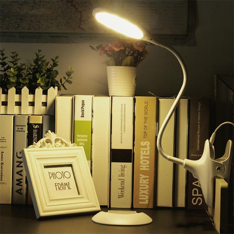 Đèn Led đọc sách để mặt bàn hoặc kẹp bàn - Bảo hành 12 tháng