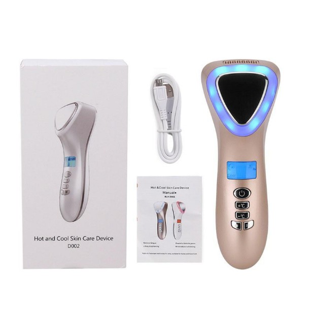 Búa Điện Di Nóng Lạnh | Massage Kết Hợp Ánh Sáng Sinh | Học Trẻ Hóa Da D002