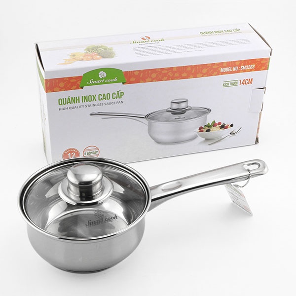 Quánh inox 201 Smartcook 14cm SM3283