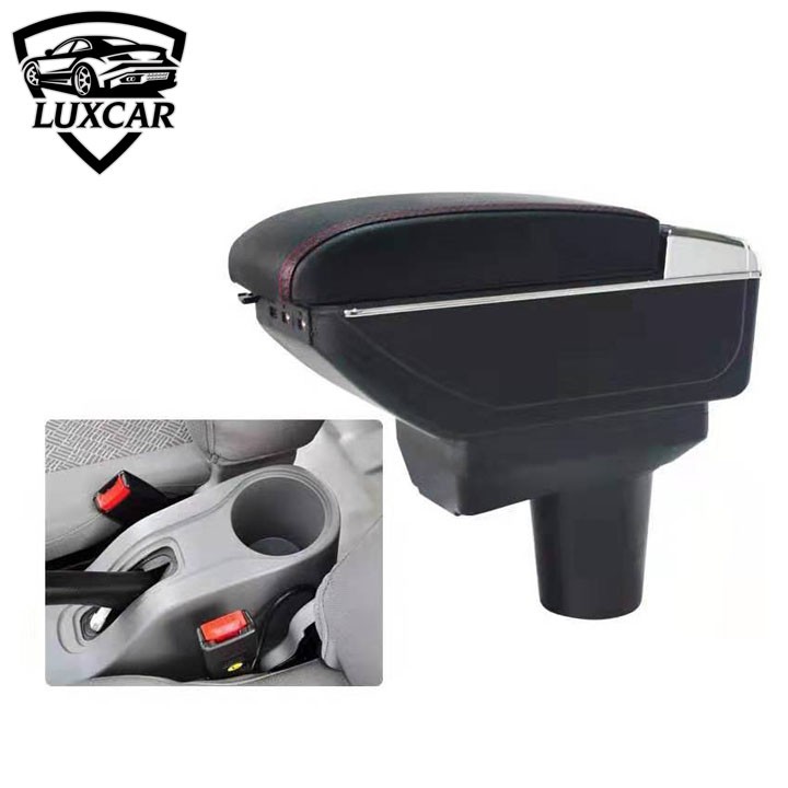 Hộp tỳ tay xe KIA MORNING cao cấp tích hợp cổng sạc USB cao cấp Luxcar