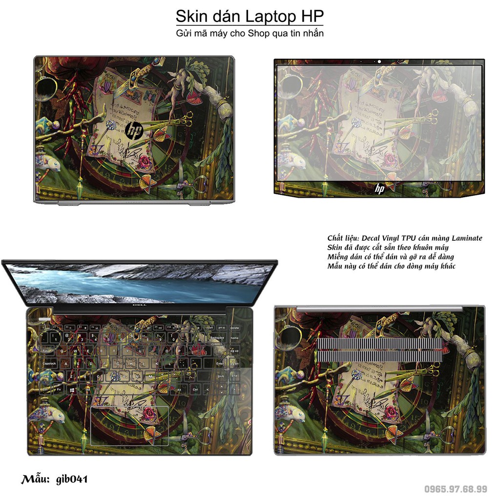 Skin dán Laptop HP in hình Ghibli Nhật Bản (inbox mã máy cho Shop)