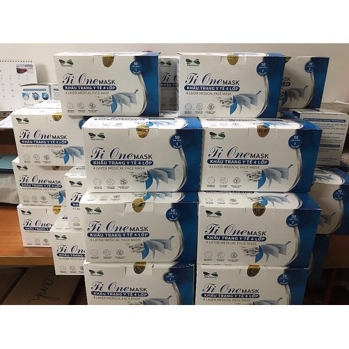 hộp 50 cái khẩu trang y tế 4 lớp Tione MASK