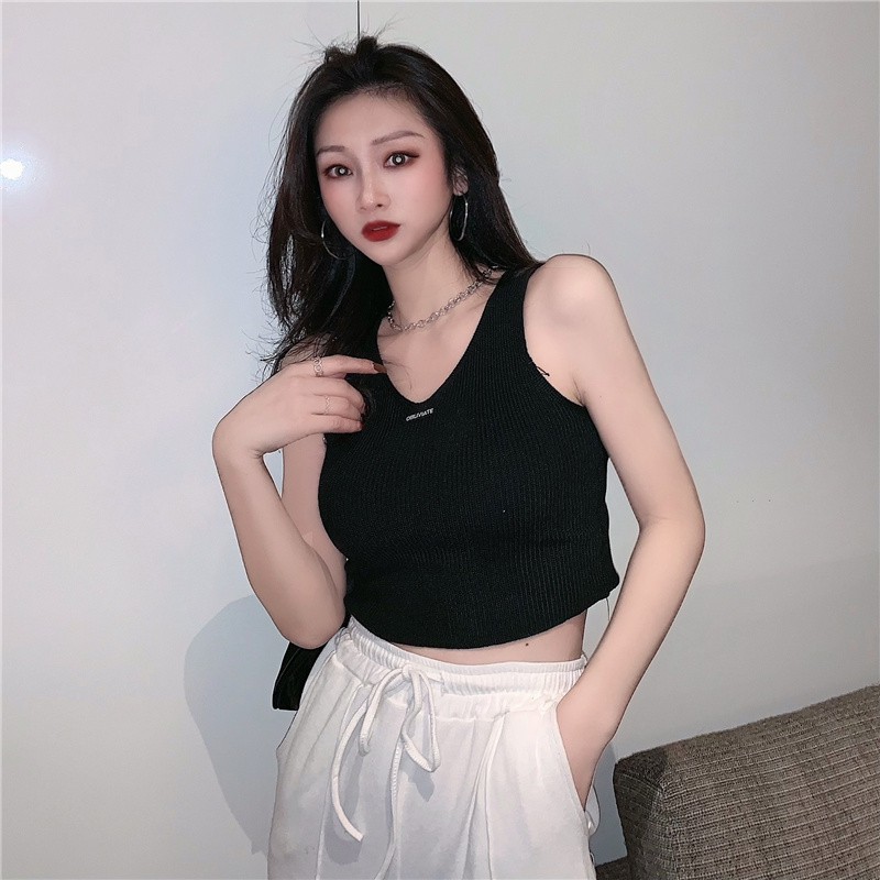 Cocory vn Áo Croptop Sát Nách Thời Trang Mùa Hè Cho Bạn Gái