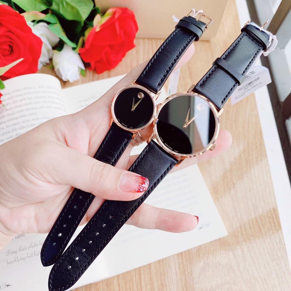 Đồng Hồ Nam Movado Classic Museum 0607315 & Nữ Movado Classic Museum 0607320