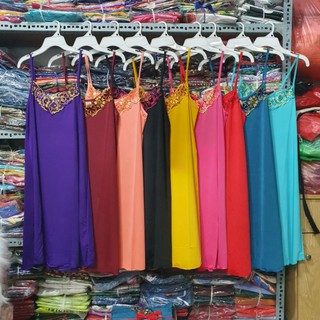 Đầm ngủ dây nhỏ, vải thun lạnh phom dưới 65kg