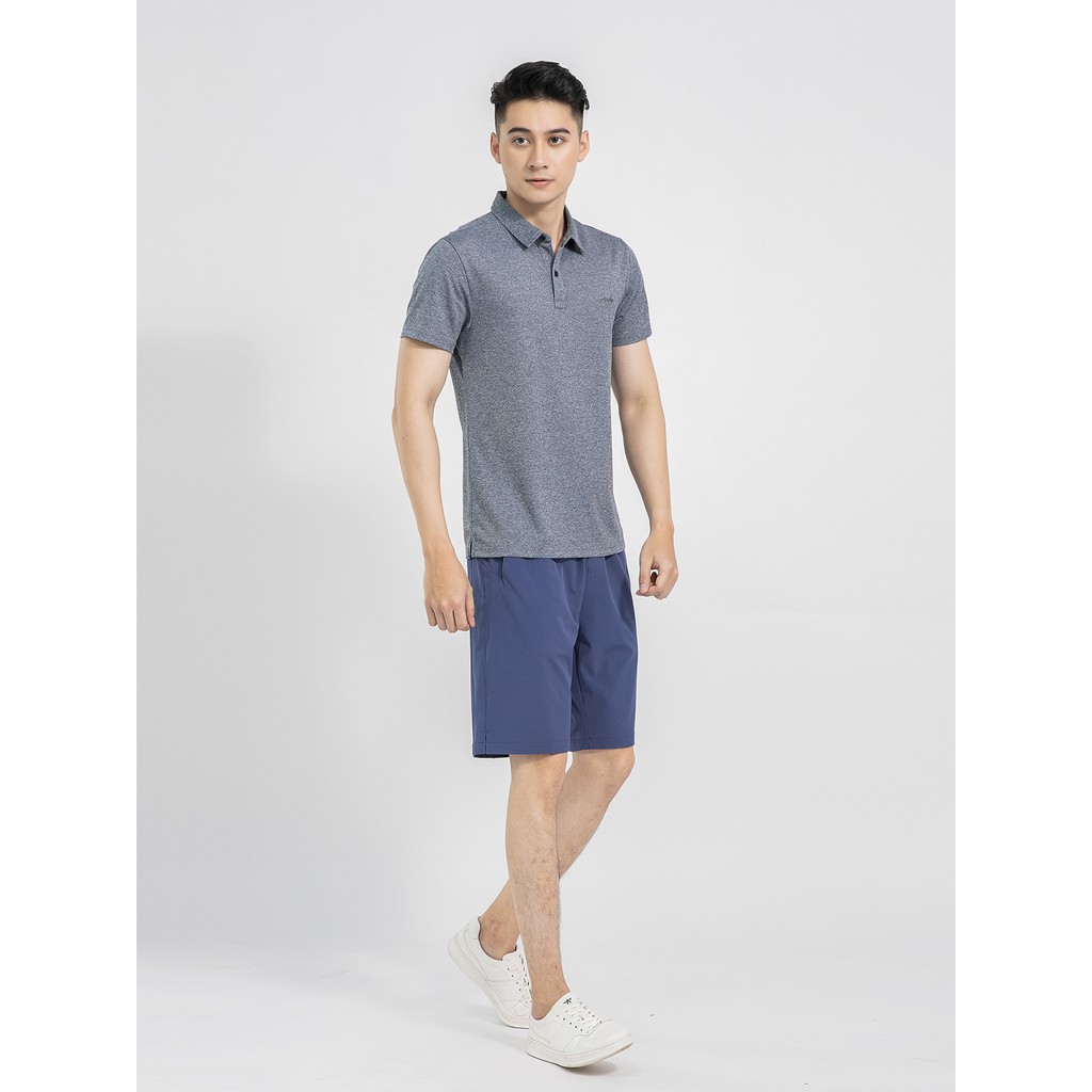 Quần short nam ARISTINO dáng Regular fit suông vừa, chất liệu poly sắc nét, không bai dão, bên màu - ASO028S1