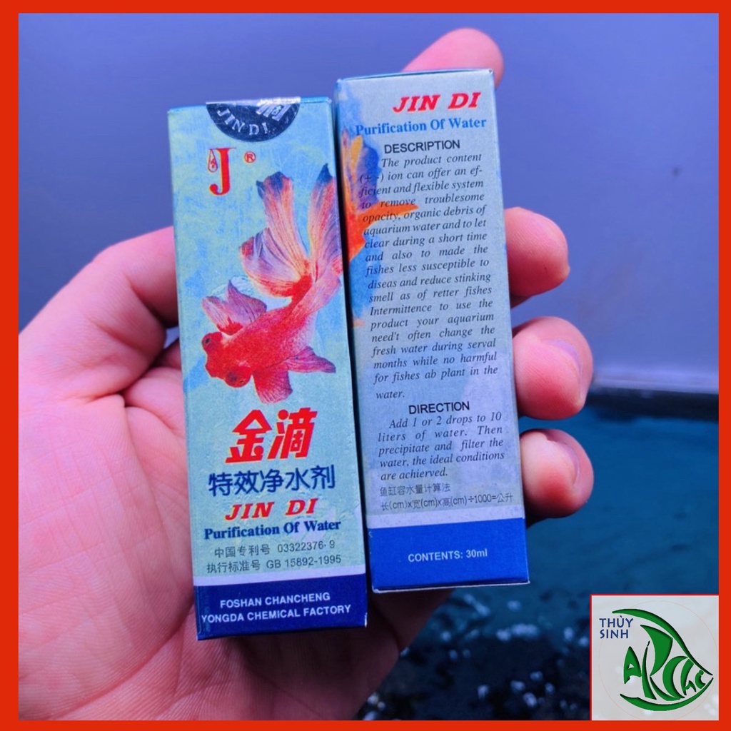 Dung Dịch Làm Trong Nước JinDi cho bể cá