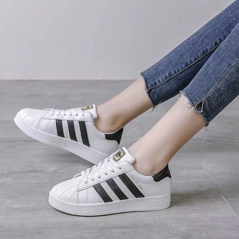Giày Thể Thao Đế Bằng Kiểu Hàn Quốc Thiết Kế Mới Thời Trang Xuân Thu Cho Nữ Size S 2022