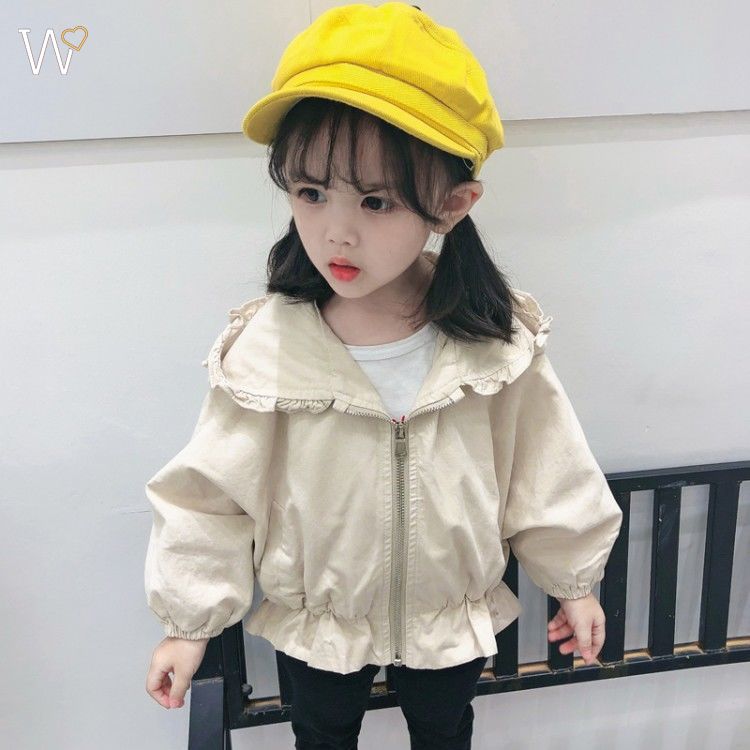 Áo khoác phong cách Hàn Quốc thời trang mùa thu xinh xắn dành cho bé gái