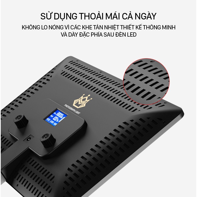 Đèn hỗ trợ live stream, studio và chụp ảnh, quay phim chuyên nghiệp PHOTOGRAPHY LIGHT A111 chính hãng