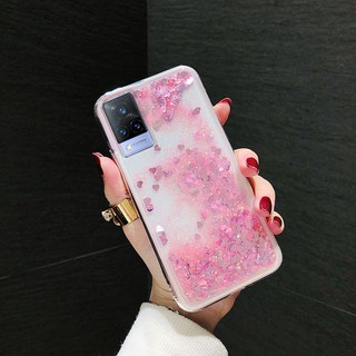 Vỏ Điện Thoại Di Động Mới VIVO Y76 5G V23e 5G X70 Pro V21 V21e V20 SE V20 Pro Y20 2021 Y12A Y12s Y20sG Y20s Y20 X60 X50 Quicksand Flow Long Lanh Nước Di Chuyển Trong Suốt Silicon Dành Cho VivoY76 VivoV23e VivoX70Pro