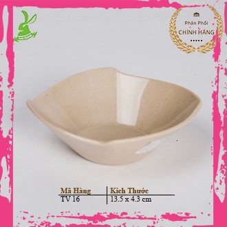 Tô Vuông TV 16 Màu Nâu Nhựa Melamine Cao Cấp Fataco Việt Nam
