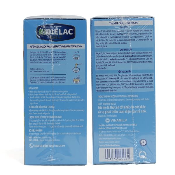 Bột ăn dặm RIDIELAC GOLD 3 Vị Ngọt - Hộp giấy 200g