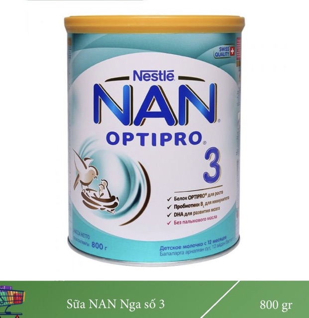 Sữa Nan Nga số 1,2,3,4 800g