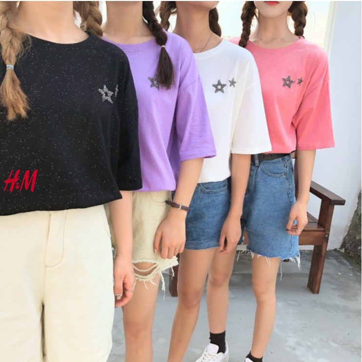 ÁO THUN TAY LỠ FORM RỘNG in Sao ngực nổi (kèm ảnh thật ) | BigBuy360 - bigbuy360.vn