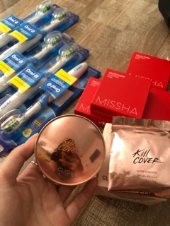 Phấn nước Cushion Clio Kill cover (1 hộp phấn +refill)