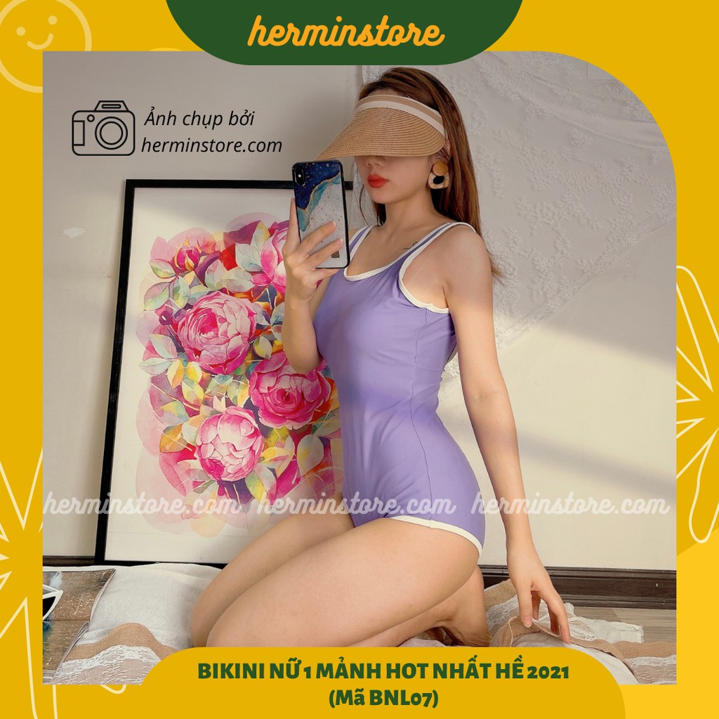 (3 Màu) Bikini 1 mảnh - đồ bơi nữ liền thân kiểu dáng basic Hàn Quốc siêu tôn dáng - Mã BNL07 | BigBuy360 - bigbuy360.vn