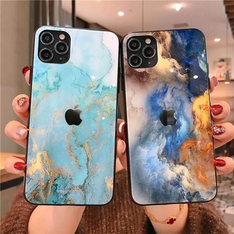 Ốp Điện Thoại Mặt Gương Nghệ Thuật Cho Iphone 12pro Max X / Xr 11pro Max