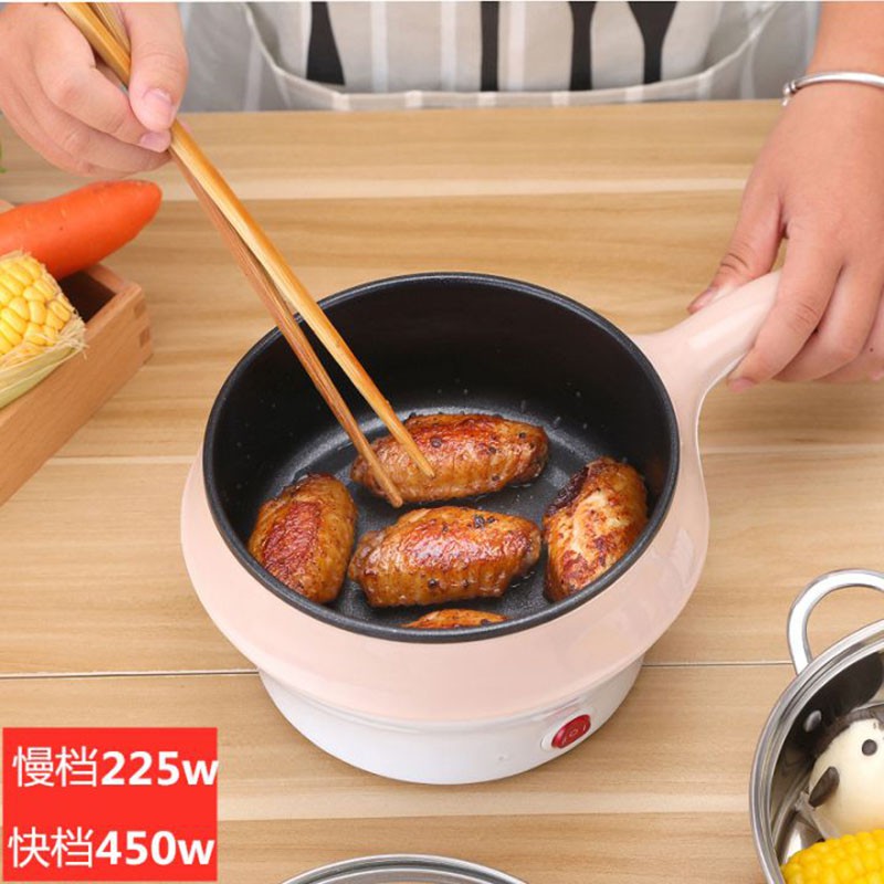 Ca Mì Mini Tay Cầm Đa Năng Nấu-Hấp-Chiên Size 18cm