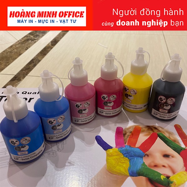 Bộ mực Dầu Epson Pigment UV 6 màu| Cho máy Epson (100ml) ( ĐẶT COMBO 4 MÀU SIÊU ƯU ĐÃI )