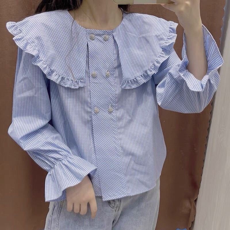 ÁO KẺ CỔ BÈO CÚC NGỌC