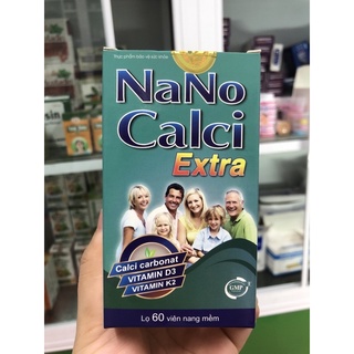 Nano calci extra - Viên uống bổ sung canxi lọ 60 viên