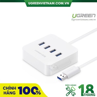 Bộ chia USB 3.0 ra 4 cổng hỗ trợ nguồn DC 5V/2A chính hãng Ugreen 30202 cao cấp