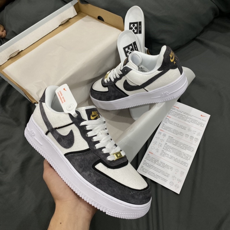GIÀY AIR AF1 XÁM TRẮNG DA LỘN LAI AU [ FULL BOX + FREE SHIP ]