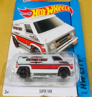 Hotwheels Xe mô hình Super Van trắng